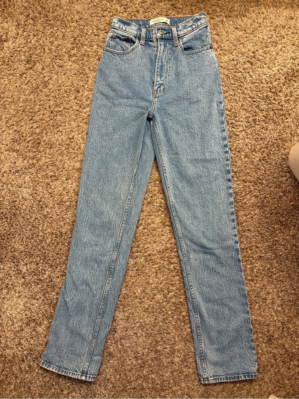 Abercrombie 90’s straight jean curve love size 24